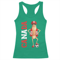 Canada Soccer Fan Marcus The Worm Racerback Tank Top Country Football Gift