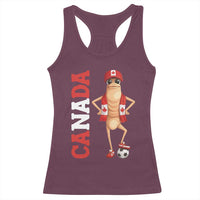 Canada Soccer Fan Marcus The Worm Racerback Tank Top Country Football Gift