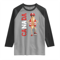 Canada Soccer Fan Marcus The Worm Raglan Shirt Country Football Gift