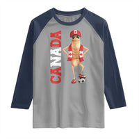 Canada Soccer Fan Marcus The Worm Raglan Shirt Country Football Gift