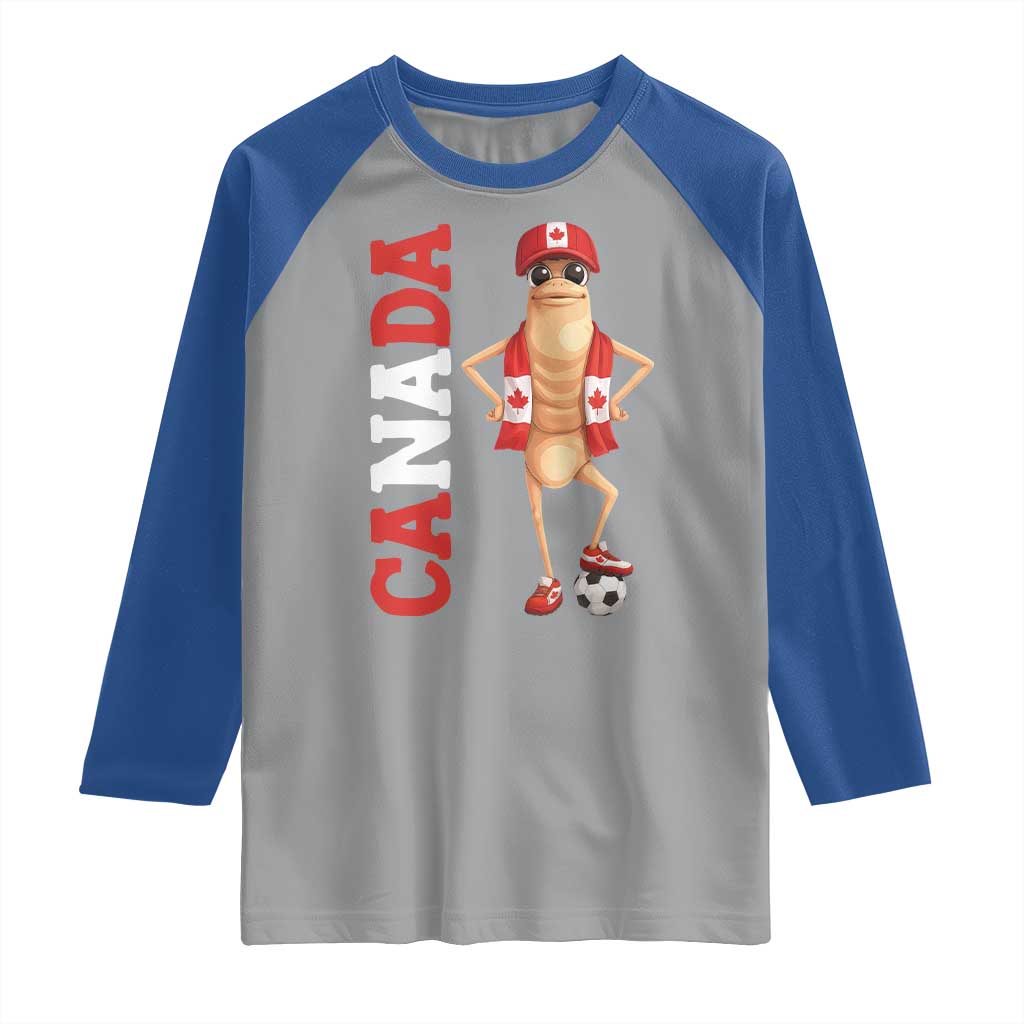 Canada Soccer Fan Marcus The Worm Raglan Shirt Country Football Gift