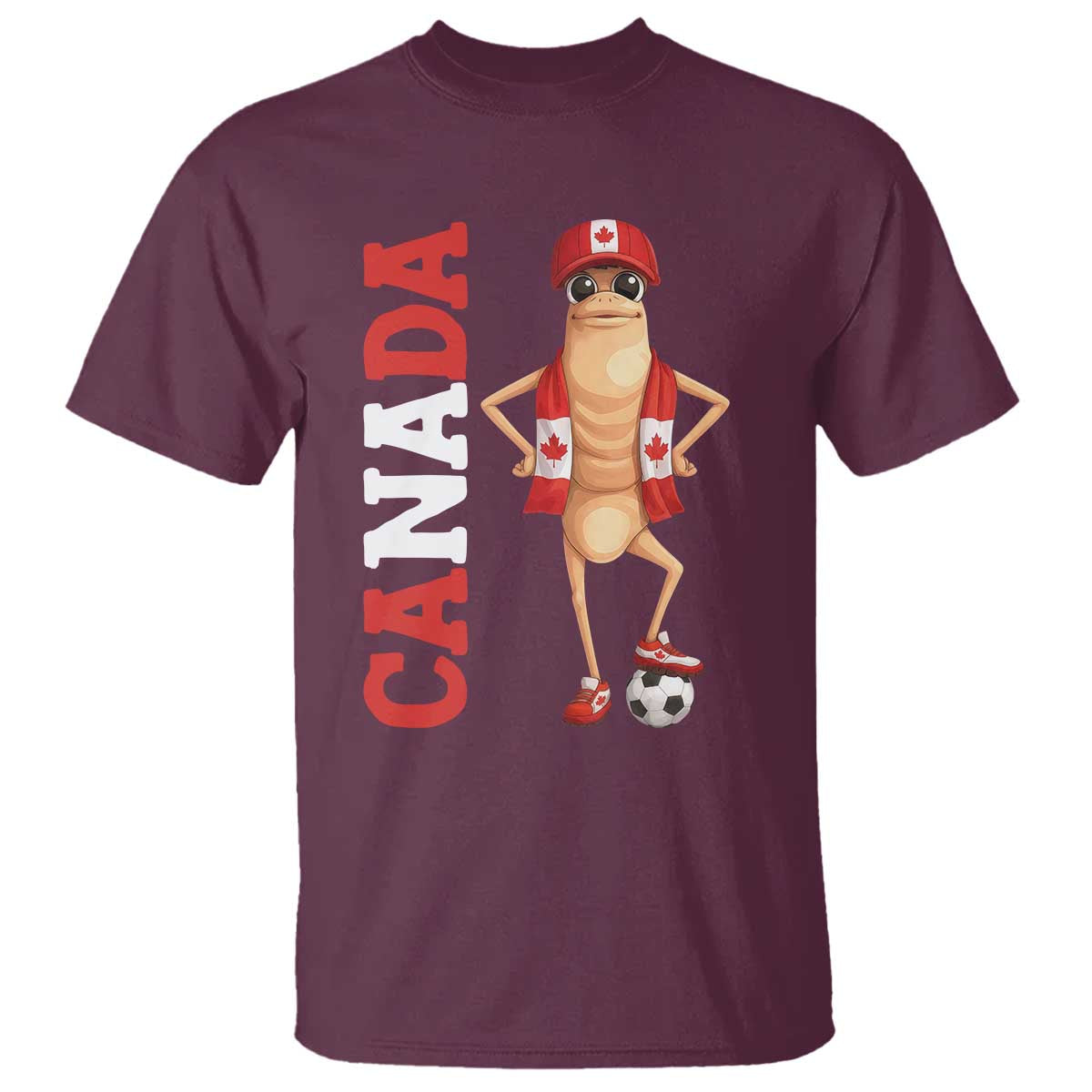 Canada Soccer Fan Marcus The Worm T Shirt Country Football Gift