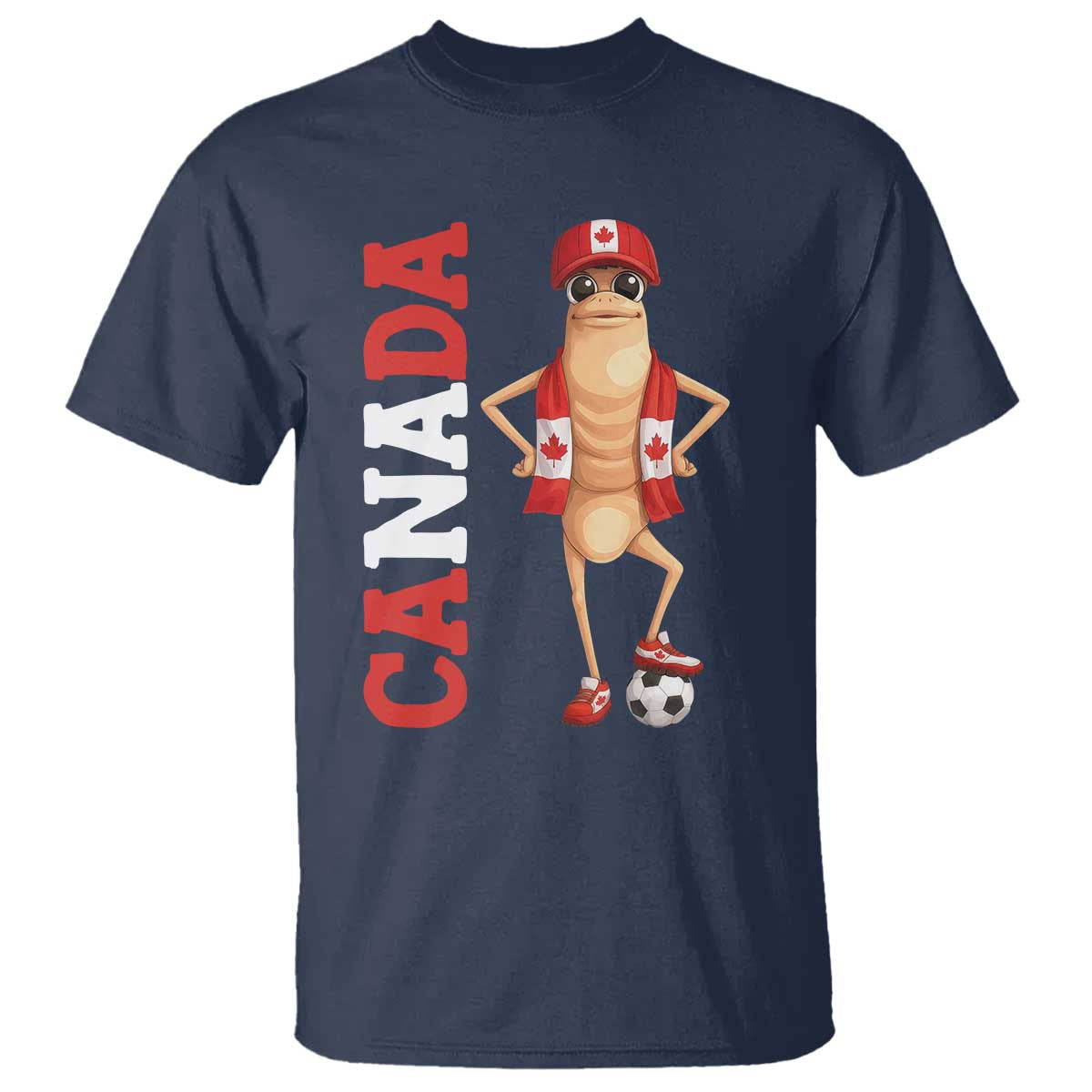 Canada Soccer Fan Marcus The Worm T Shirt Country Football Gift