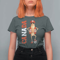 Canada Soccer Fan Marcus The Worm T Shirt For Women Country Football Gift