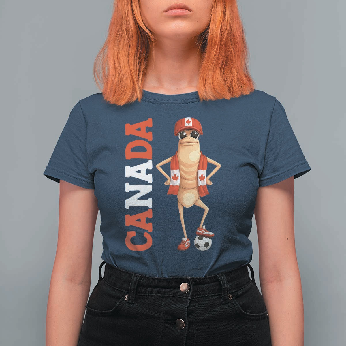 Canada Soccer Fan Marcus The Worm T Shirt For Women Country Football Gift