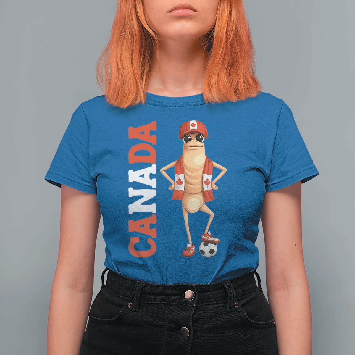 Canada Soccer Fan Marcus The Worm T Shirt For Women Country Football Gift
