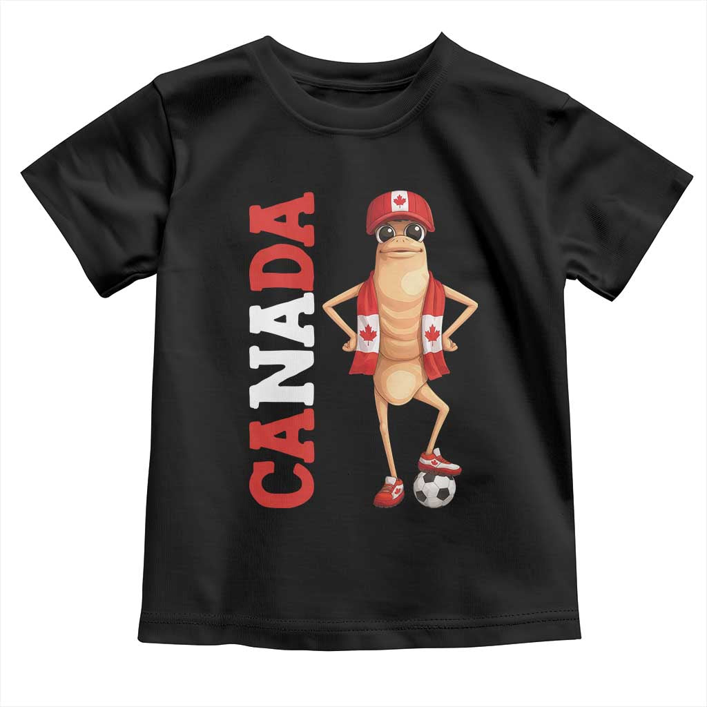 Canada Soccer Fan Marcus The Worm Toddler T Shirt Country Football Gift