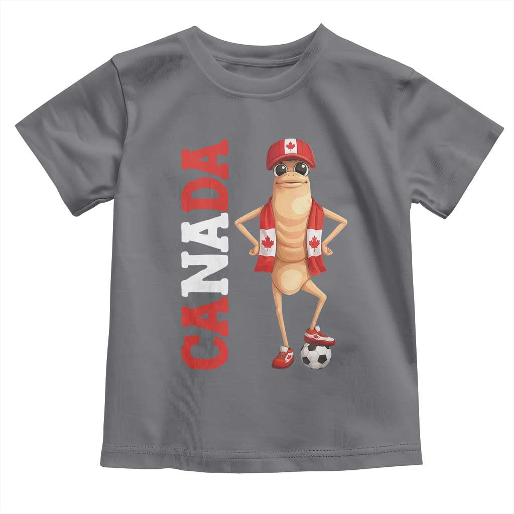 Canada Soccer Fan Marcus The Worm Toddler T Shirt Country Football Gift