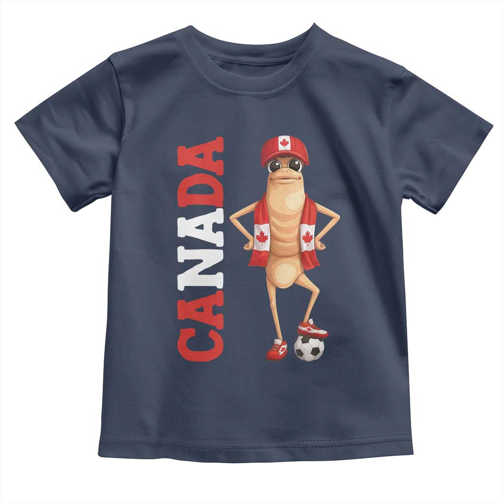 Canada Soccer Fan Marcus The Worm Toddler T Shirt Country Football Gift