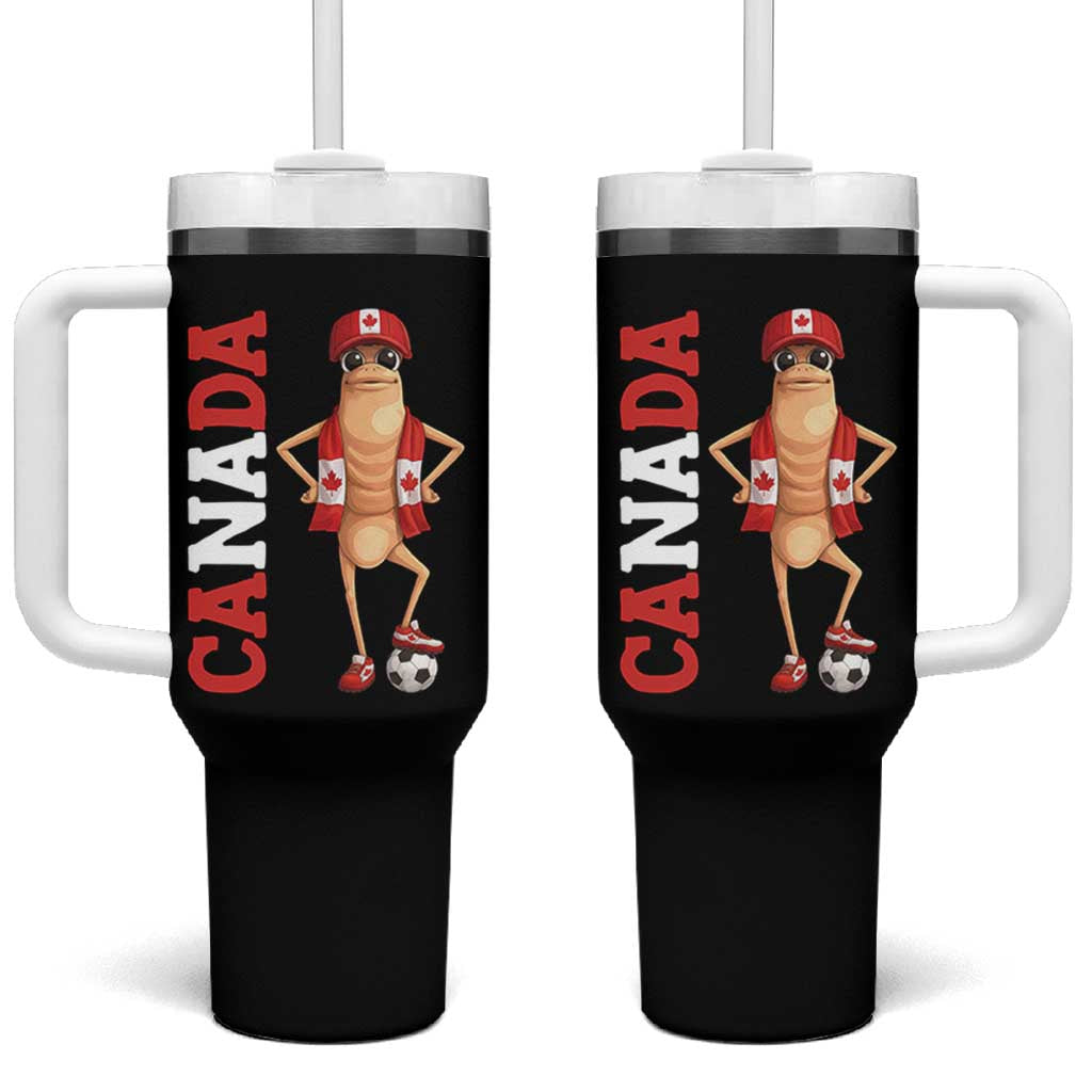 Canada Soccer Fan Marcus The Worm Tumbler With Handle Country Football Gift