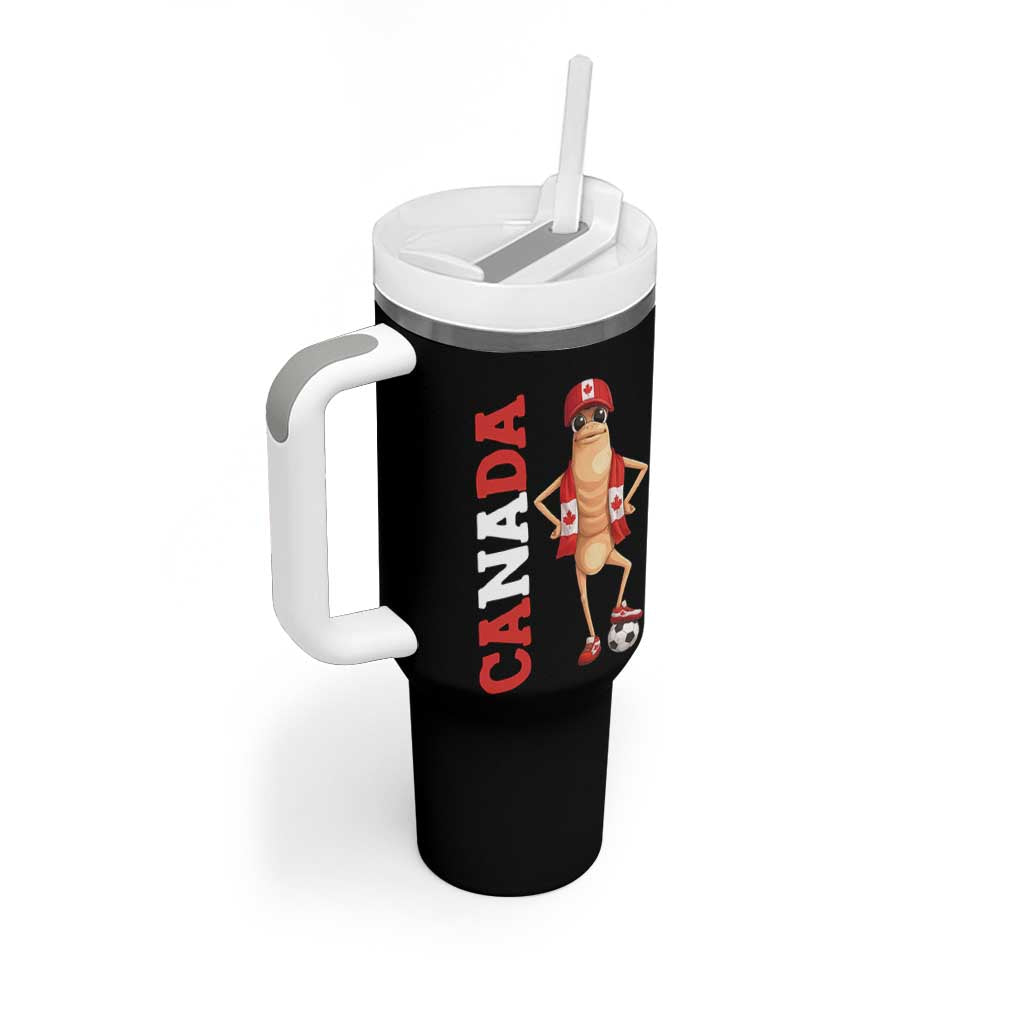 Canada Soccer Fan Marcus The Worm Tumbler With Handle Country Football Gift