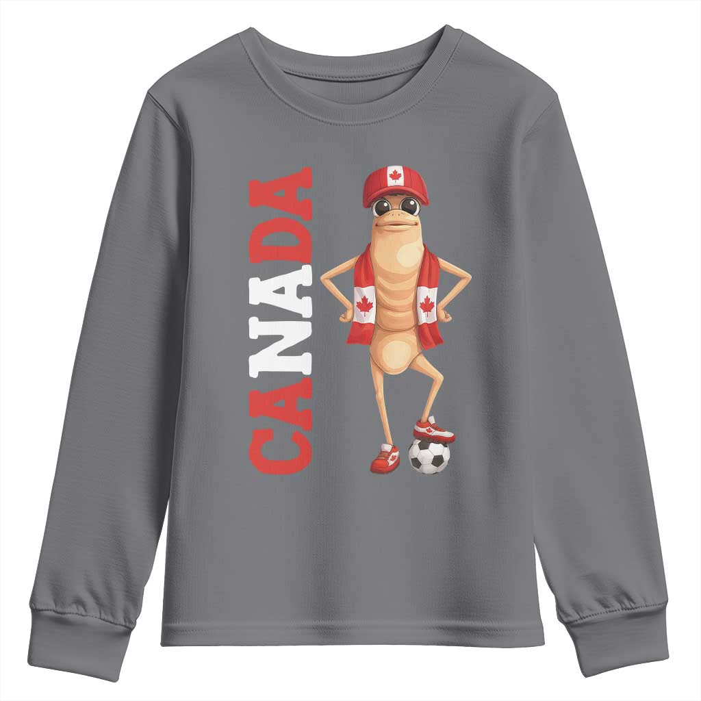 Canada Soccer Fan Marcus The Worm Youth Sweatshirt Country Football Gift