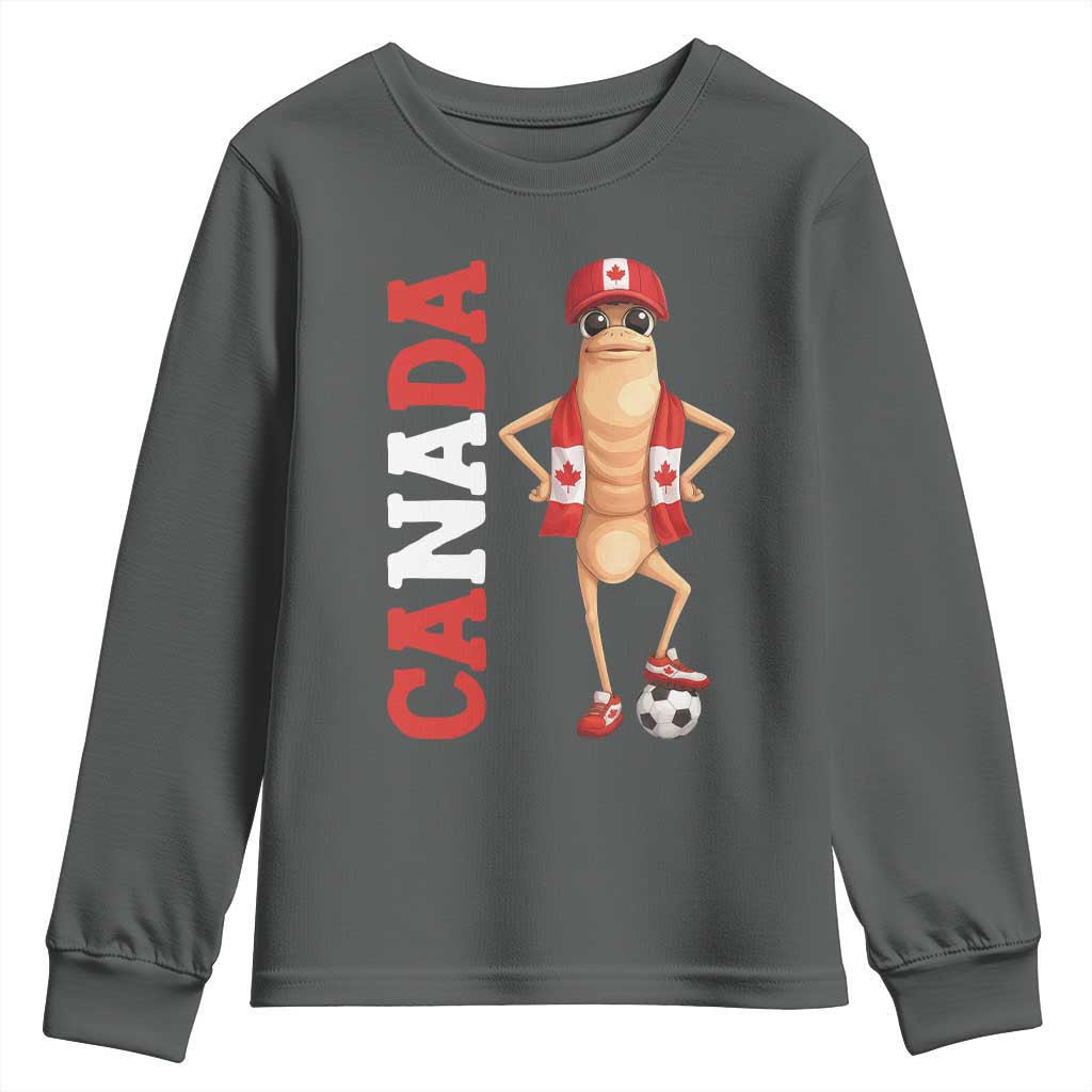 Canada Soccer Fan Marcus The Worm Youth Sweatshirt Country Football Gift