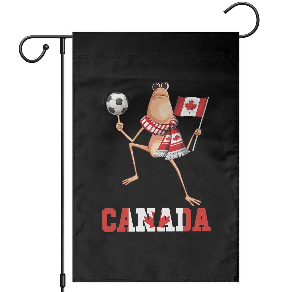Funny Marcus The Worm Garden Flag Canadian Pride Soccer Gift