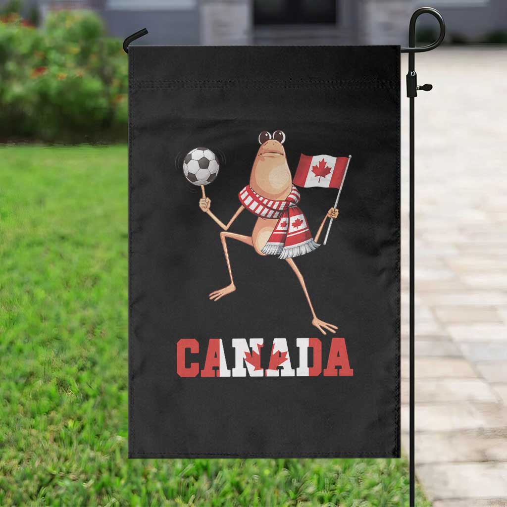 Funny Marcus The Worm Garden Flag Canadian Pride Soccer Gift