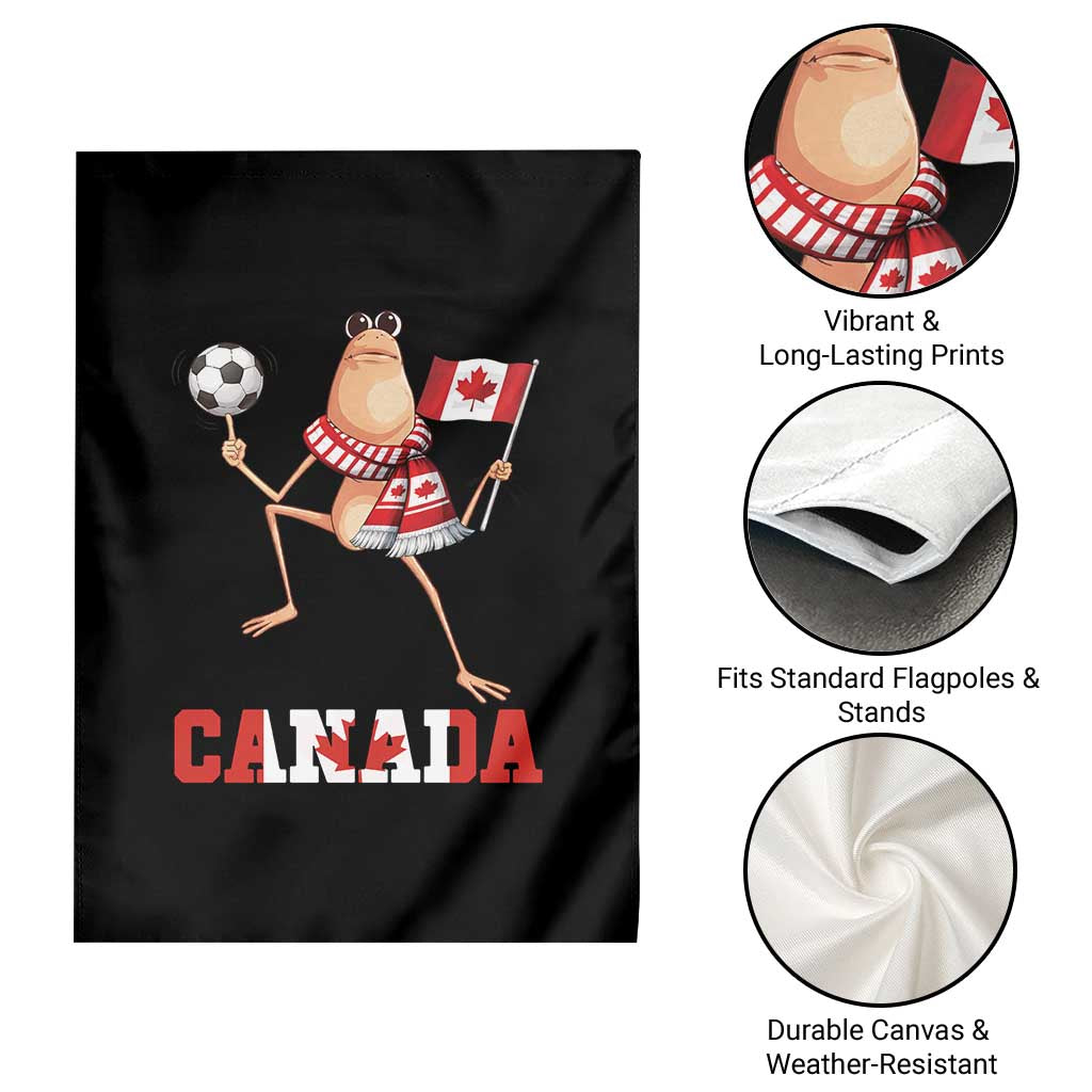 Funny Marcus The Worm Garden Flag Canadian Pride Soccer Gift