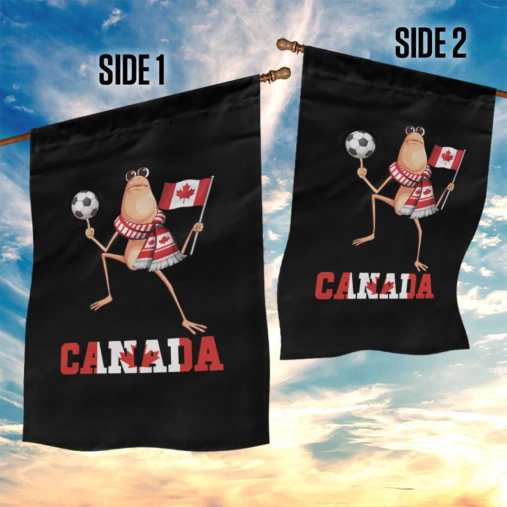 Funny Marcus The Worm Garden Flag Canadian Pride Soccer Gift
