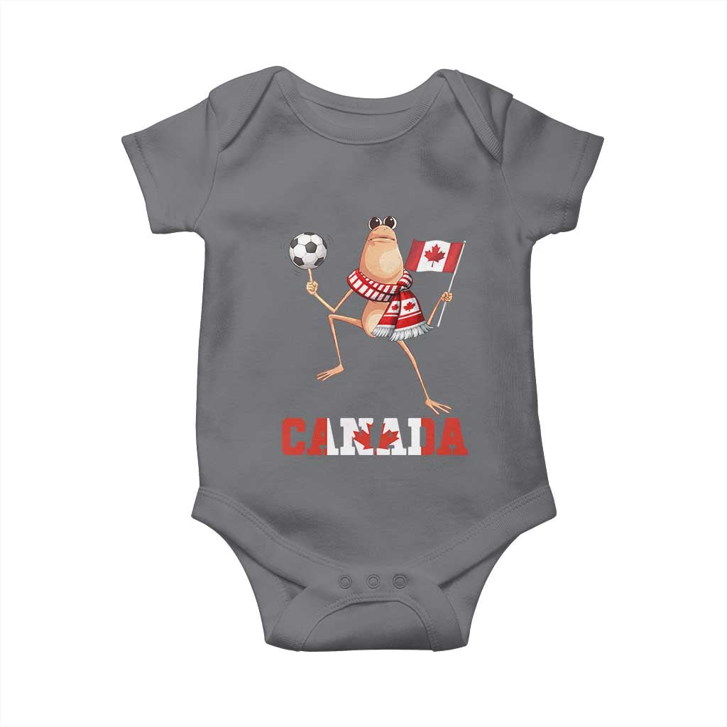 Funny Marcus The Worm Baby Onesie Canadian Pride Soccer Gift