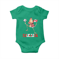 Funny Marcus The Worm Baby Onesie Canadian Pride Soccer Gift