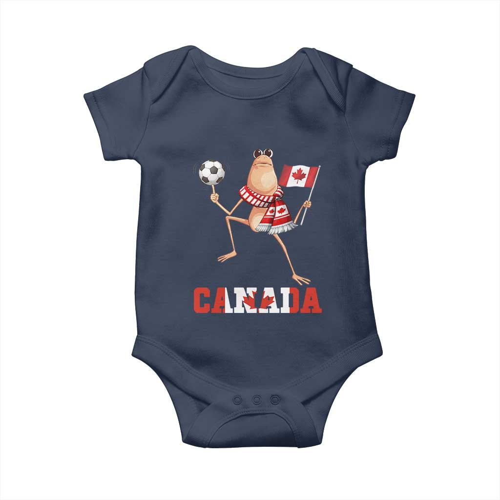Funny Marcus The Worm Baby Onesie Canadian Pride Soccer Gift