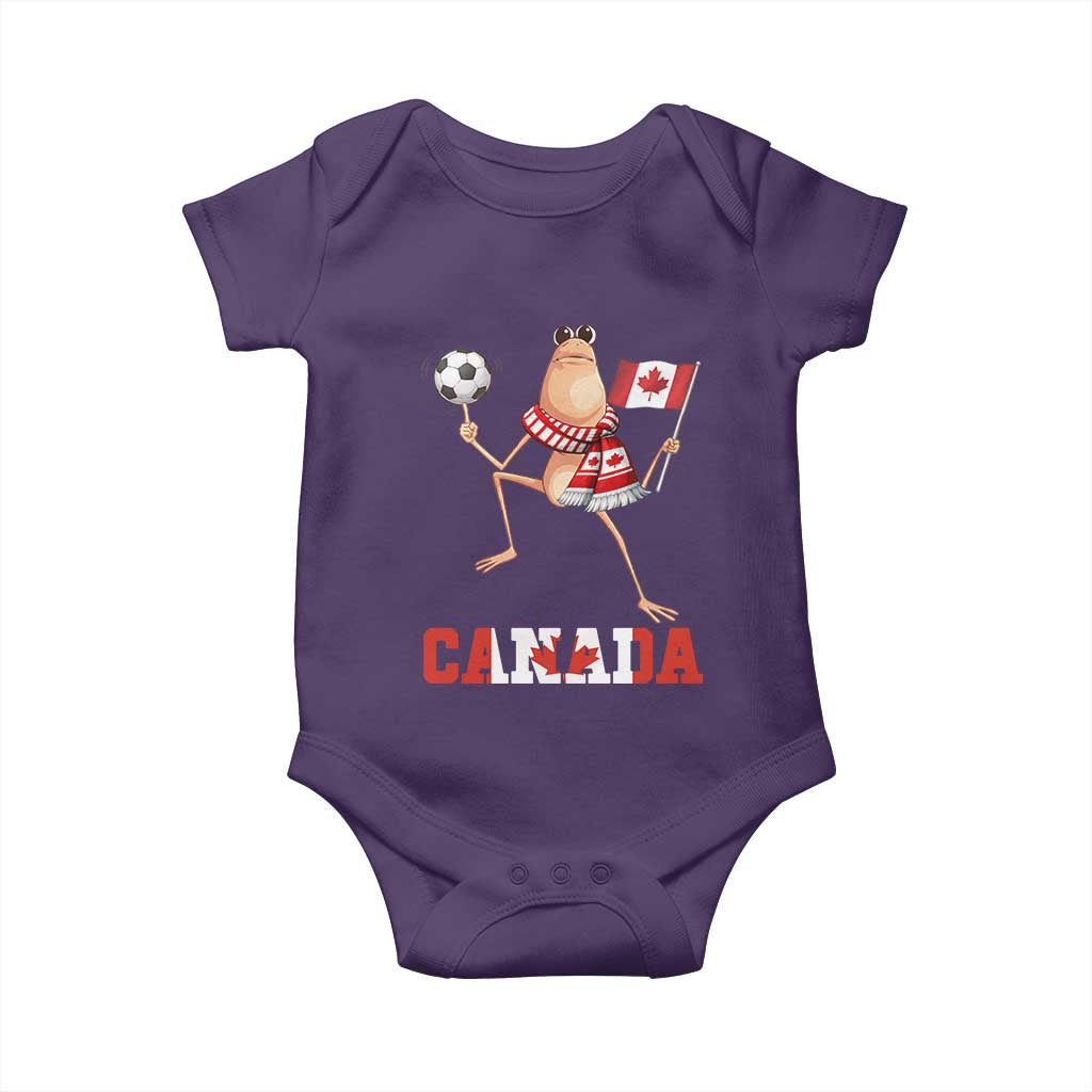 Funny Marcus The Worm Baby Onesie Canadian Pride Soccer Gift