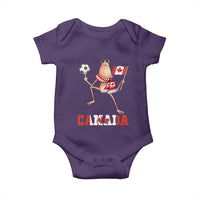 Funny Marcus The Worm Baby Onesie Canadian Pride Soccer Gift