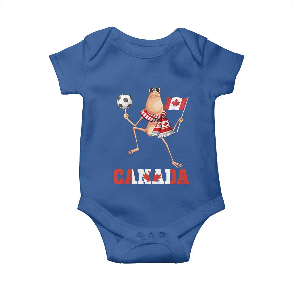 Funny Marcus The Worm Baby Onesie Canadian Pride Soccer Gift