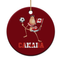 Funny Marcus The Worm Ceramic Ornament Canadian Pride Soccer Gift