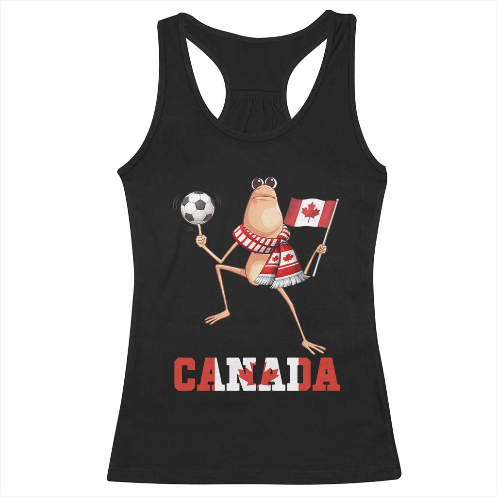 Funny Marcus The Worm Racerback Tank Top Canadian Pride Soccer Gift