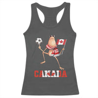 Funny Marcus The Worm Racerback Tank Top Canadian Pride Soccer Gift