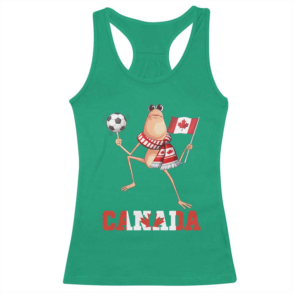Funny Marcus The Worm Racerback Tank Top Canadian Pride Soccer Gift