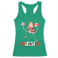 Funny Marcus The Worm Racerback Tank Top Canadian Pride Soccer Gift