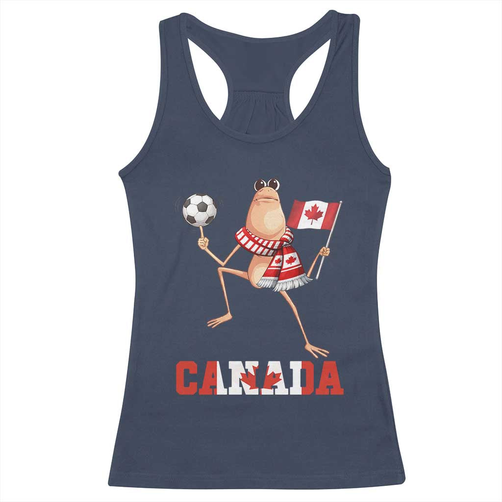 Funny Marcus The Worm Racerback Tank Top Canadian Pride Soccer Gift