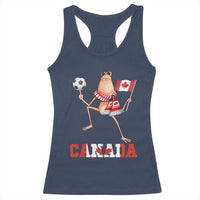 Funny Marcus The Worm Racerback Tank Top Canadian Pride Soccer Gift
