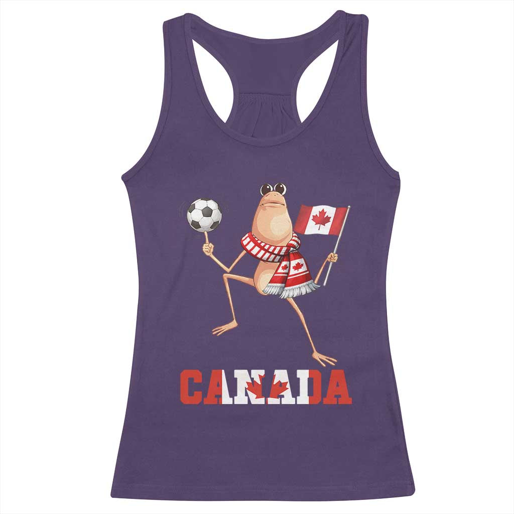 Funny Marcus The Worm Racerback Tank Top Canadian Pride Soccer Gift