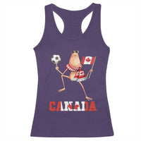 Funny Marcus The Worm Racerback Tank Top Canadian Pride Soccer Gift