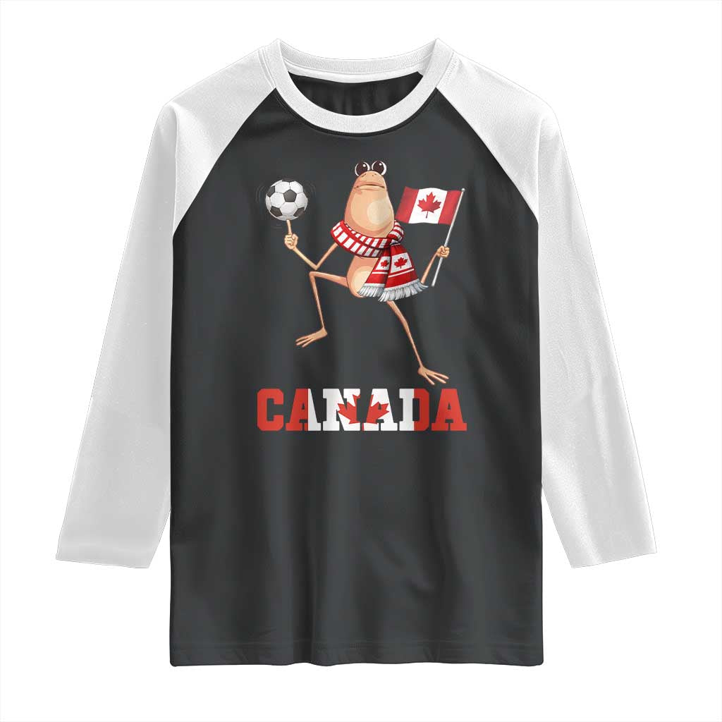 Funny Marcus The Worm Raglan Shirt Canadian Pride Soccer Gift