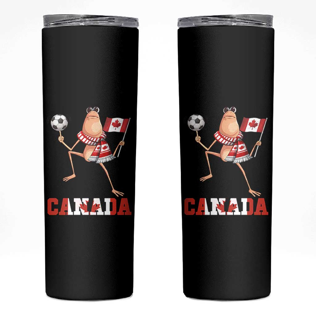 Funny Marcus The Worm Skinny Tumbler Canadian Pride Soccer Gift