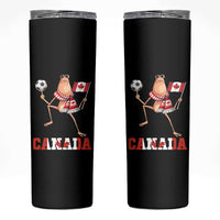 Funny Marcus The Worm Skinny Tumbler Canadian Pride Soccer Gift