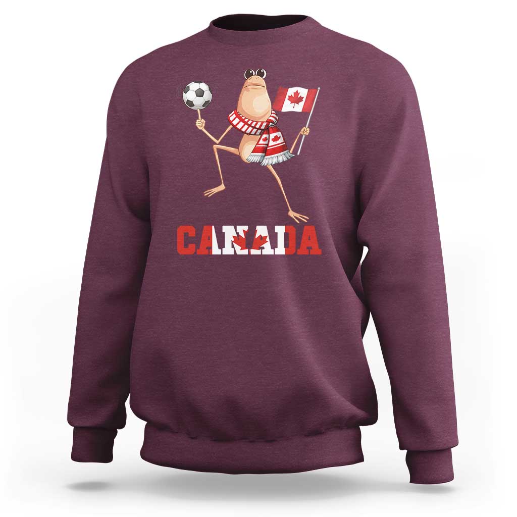 Funny Marcus The Worm Sweatshirt Canadian Pride Soccer Gift