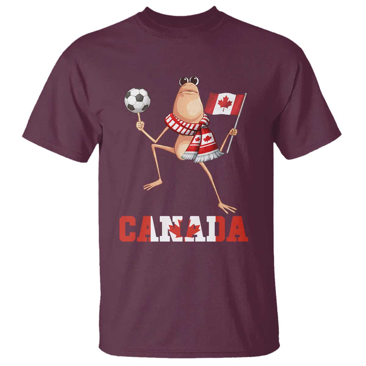 Funny Marcus The Worm T Shirt Canadian Pride Soccer Gift