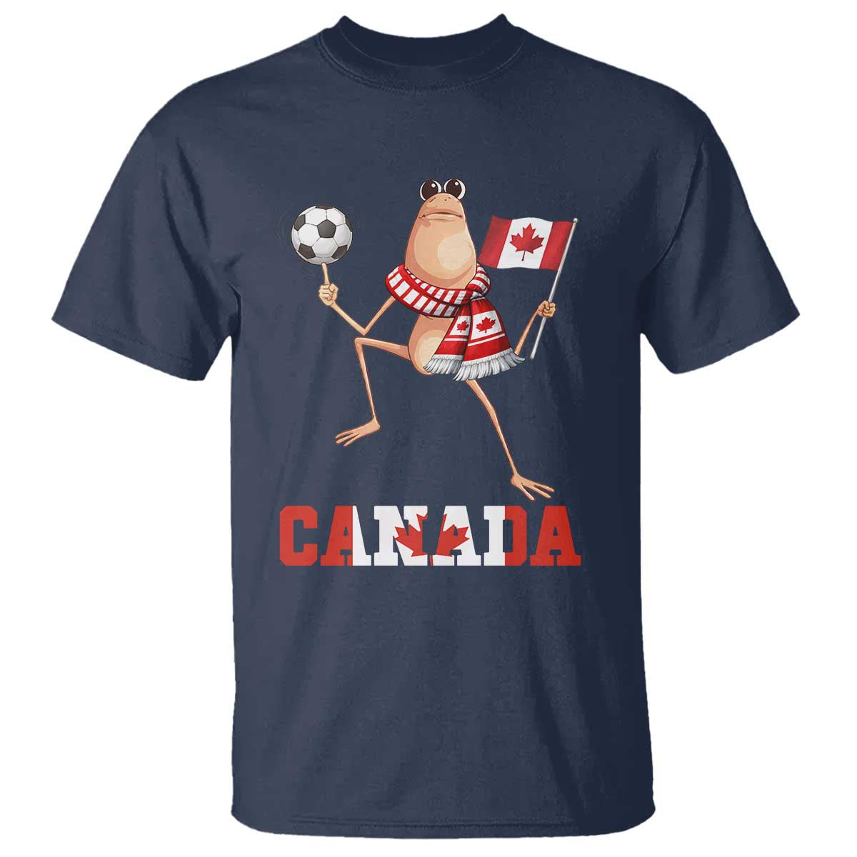 Funny Marcus The Worm T Shirt Canadian Pride Soccer Gift