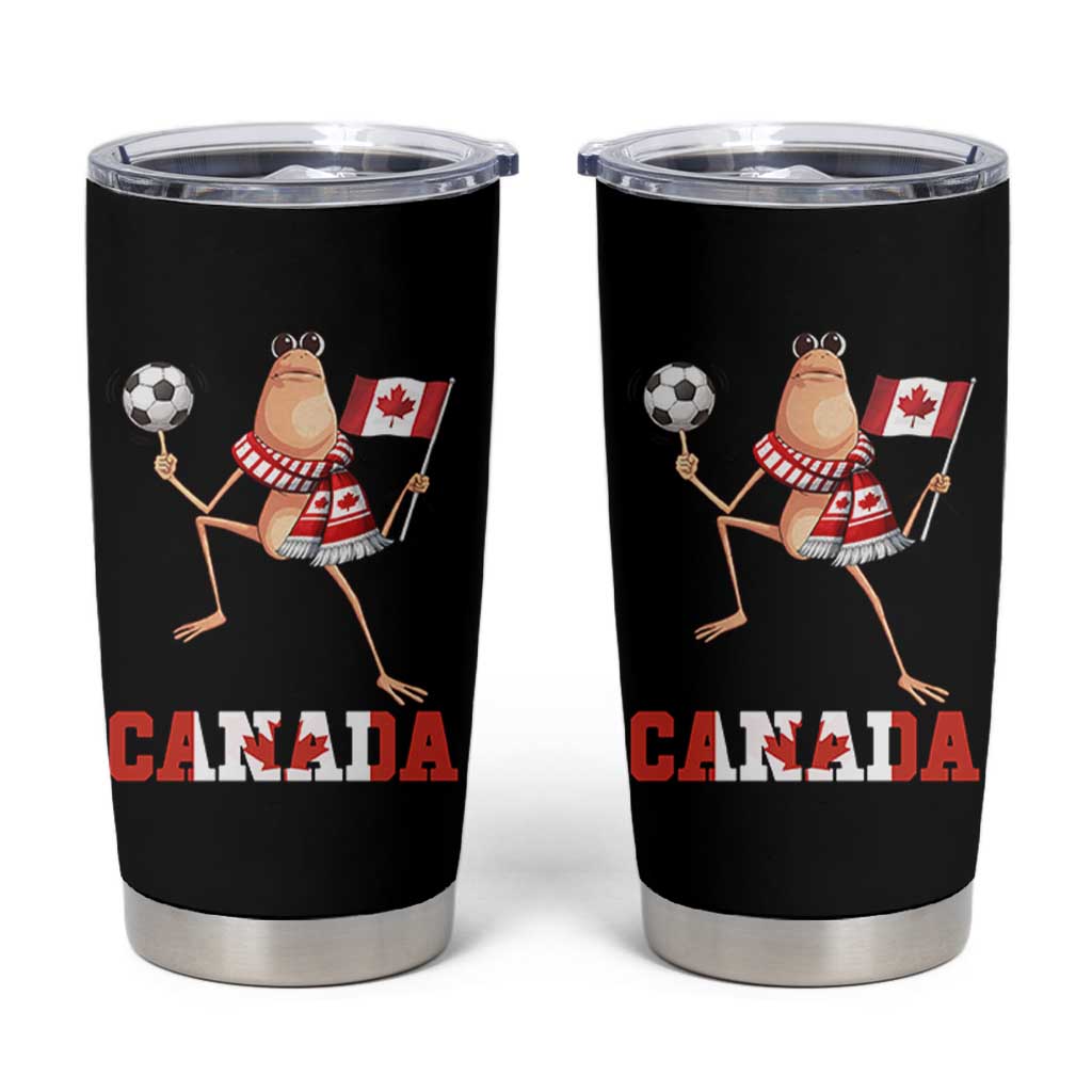 Funny Marcus The Worm Tumbler Cup Canadian Pride Soccer Gift