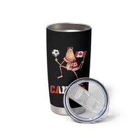 Funny Marcus The Worm Tumbler Cup Canadian Pride Soccer Gift