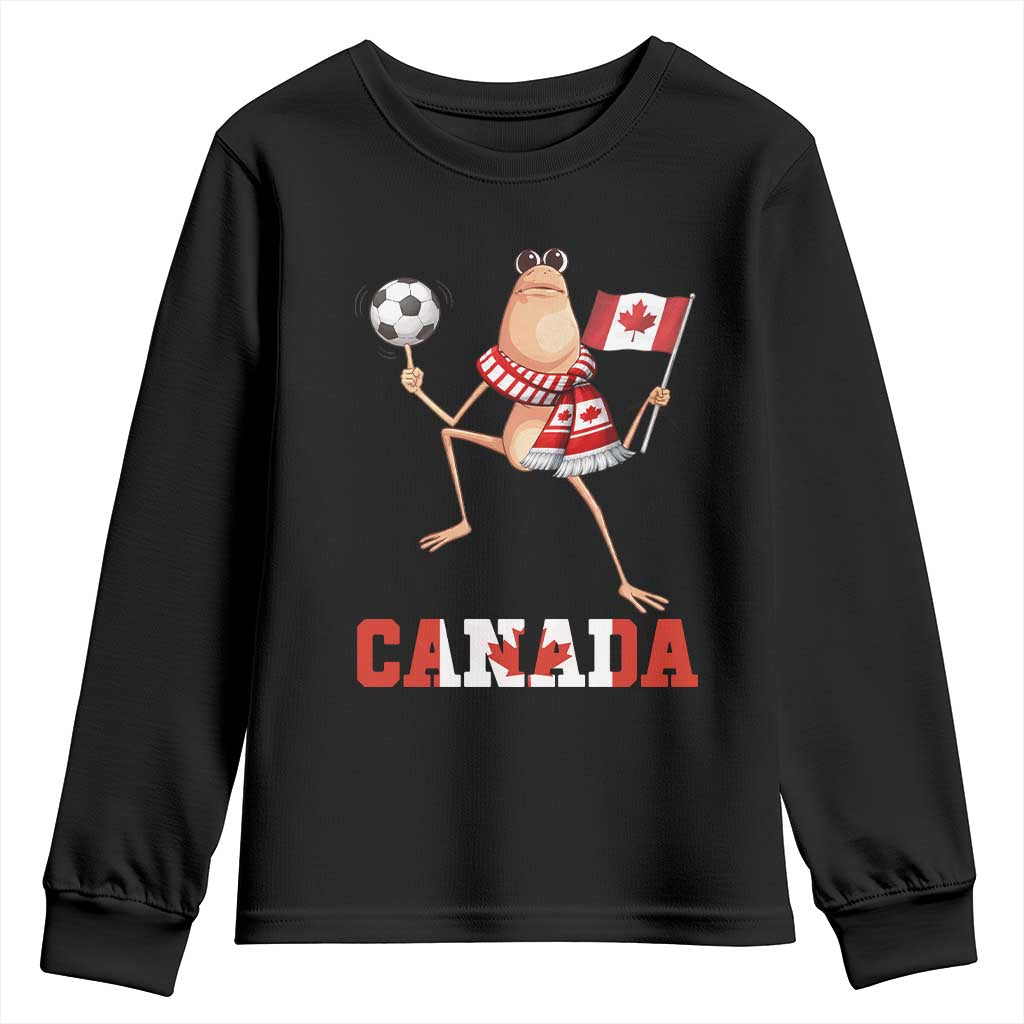 Funny Marcus The Worm Youth Sweatshirt Canadian Pride Soccer Gift