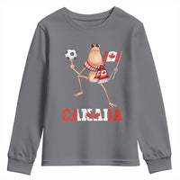 Funny Marcus The Worm Youth Sweatshirt Canadian Pride Soccer Gift