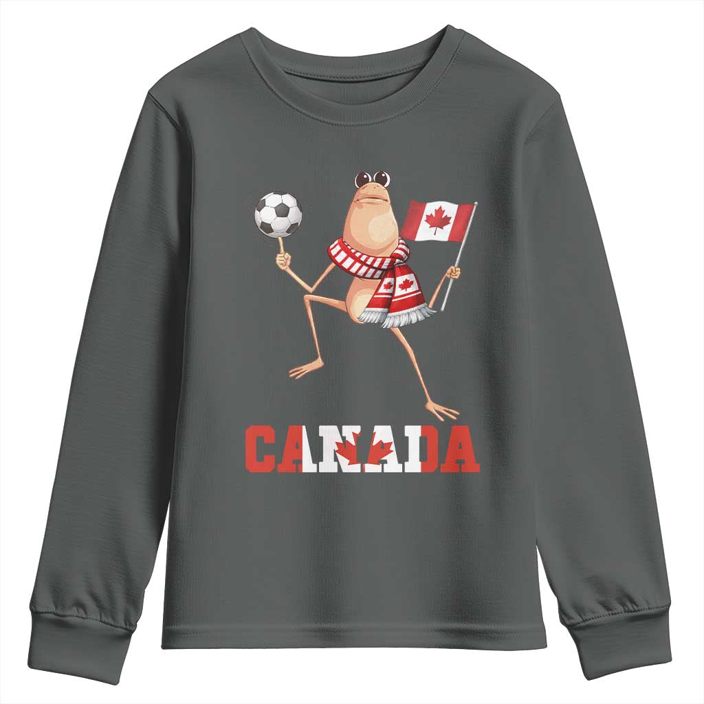 Funny Marcus The Worm Youth Sweatshirt Canadian Pride Soccer Gift