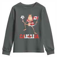Funny Marcus The Worm Youth Sweatshirt Canadian Pride Soccer Gift