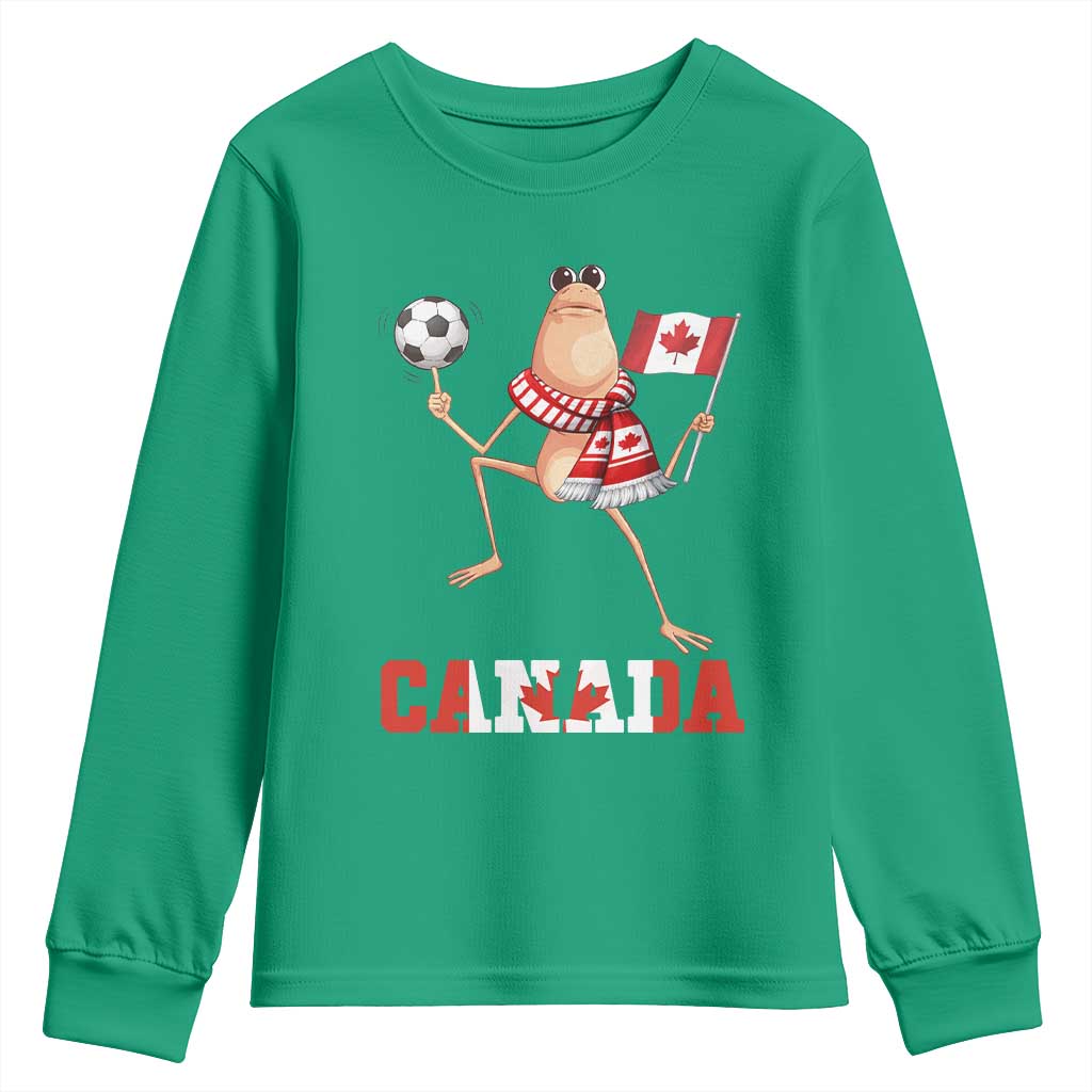 Funny Marcus The Worm Youth Sweatshirt Canadian Pride Soccer Gift