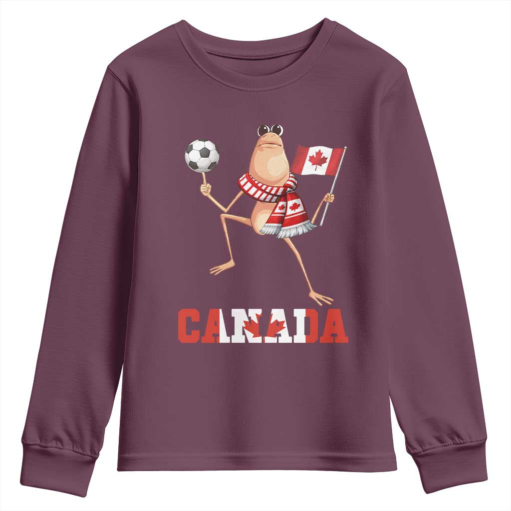 Funny Marcus The Worm Youth Sweatshirt Canadian Pride Soccer Gift